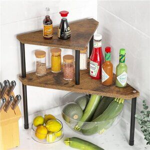 Kitchen Countertop Organizer Spice Rack for Salt, Bathroom Counter
